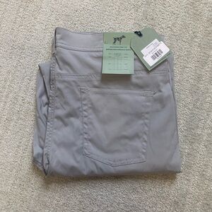 Gray Chinos Straight-Leg Pants